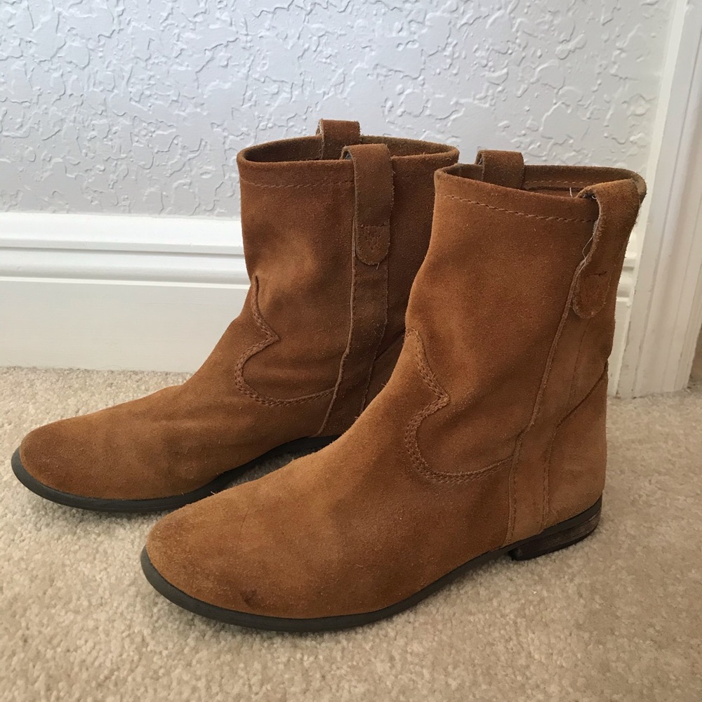 Vince Camuto Brown Suede Ankle Boots